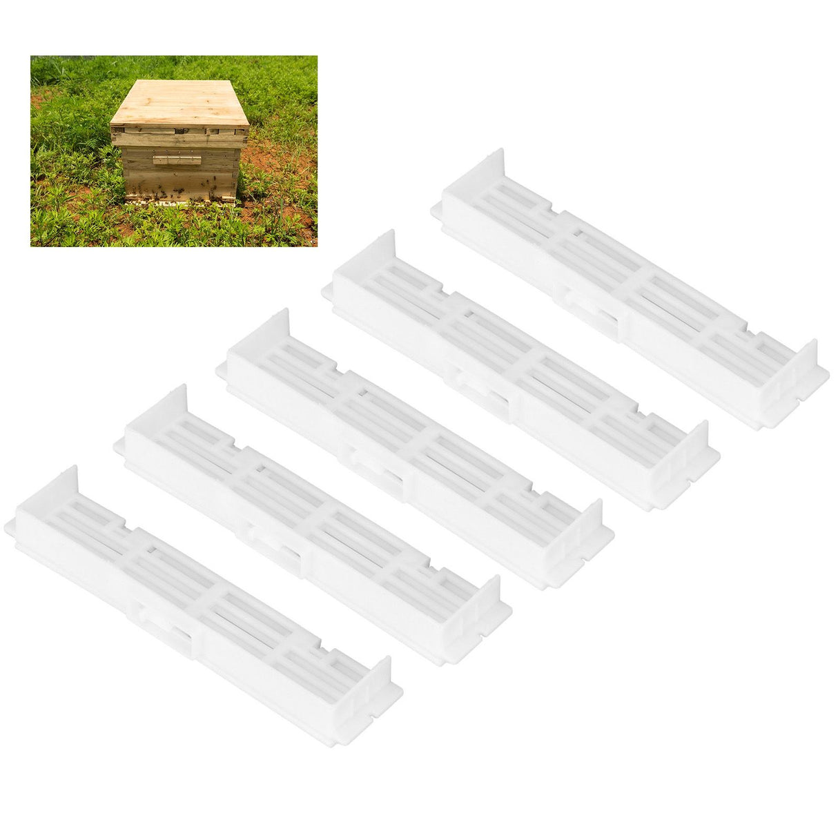 15PCS Bee Anti Escape Device Barrier Plastic Beehive Spacer Frame Beekeeping Tool for Apiculture