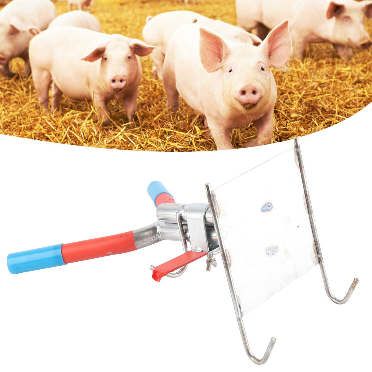 Pig Castration Rack Tools Double Hook Suspension Stainless Steel Simple Convenient Operation Pig Castration Frame