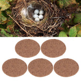 5pcs Bird Eggs Mat Reed Leaves Material Wear Resistance Soft Comfortable Bird Nesting Pads for Small Furry Pets - Extra Image