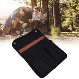 Storage Hanging Bag Portable Light Weight Side Multifunctional Chair Armrest Storage Bag for Outdoor Camping PicnicBlack - Extra Image