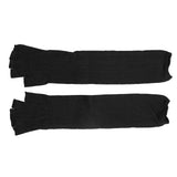 Arm Guards 45cm/17.7in Cut Resistant Half Finger Arm Sleeve for Kitchen Woodworking Gardening Black