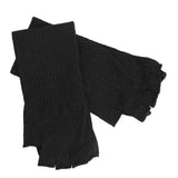 Arm Guards 45cm/17.7in Cut Resistant Half Finger Arm Sleeve for Kitchen Woodworking Gardening Black