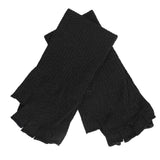 Arm Guards 45cm/17.7in Cut Resistant Half Finger Arm Sleeve for Kitchen Woodworking Gardening Black