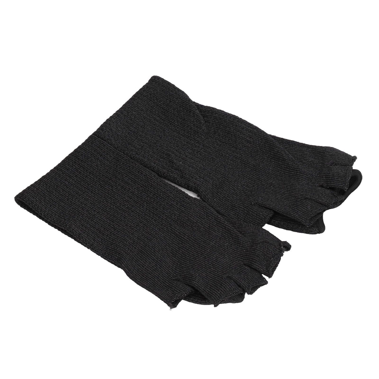 Arm Guards 45cm/17.7in Cut Resistant Half Finger Arm Sleeve for Kitchen Woodworking Gardening Black