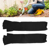 Arm Guards 45cm/17.7in Cut Resistant Half Finger Arm Sleeve for Kitchen Woodworking Gardening Black