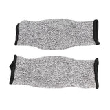 2pcs Cut Resistant Sleeves Professional Level 5 Protection Safety Arm Guard for Garden Kitchen 20cm/7.9in - Front View