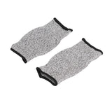 2pcs Cut Resistant Sleeves Professional Level 5 Protection Safety Arm Guard for Garden Kitchen 20cm/7.9in - 45-Degree Angle