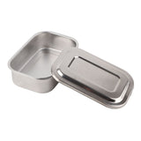Stainless Steel Needle Box Veterinary Needle Cooking Needle Box Acupuncture Box Veterinary Supplies Equipment - Top-Down View