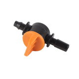 50pcs Drip Irrigation Valve 4/7mm Outer Diameter 6mm/0.2in Drip Irrigation Switching Valve for Irrigation System