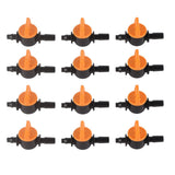 50pcs Drip Irrigation Valve 4/7mm Outer Diameter 6mm/0.2in Drip Irrigation Switching Valve for Irrigation System - Side View
