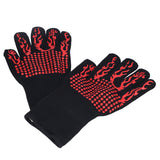 800 ℃ Heat Resistant Gloves Washable Insulation Fireproof Gloves for Outdoor BBQ Grilling - 45-Degree Angle