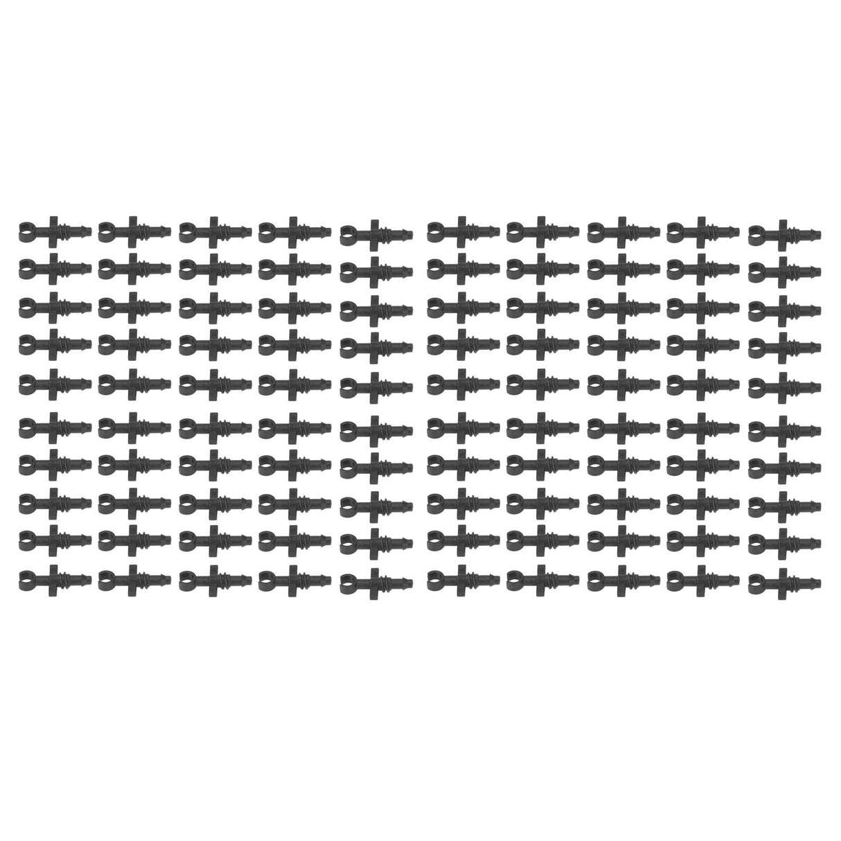 100Pcs 4/7mm Hose Micro Barbed End Plugs Irrigation Fitting Kit for Gardens Landscaping Lawns