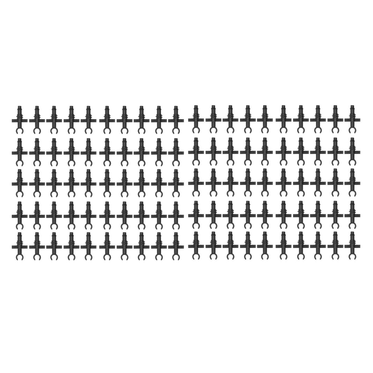 100Pcs 4/7mm Hose Micro Barbed End Plugs Irrigation Fitting Kit for Gardens Landscaping Lawns