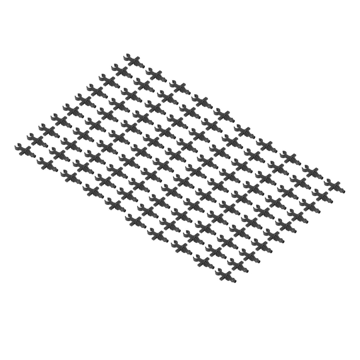 100Pcs 4/7mm Hose Micro Barbed End Plugs Irrigation Fitting Kit for Gardens Landscaping Lawns