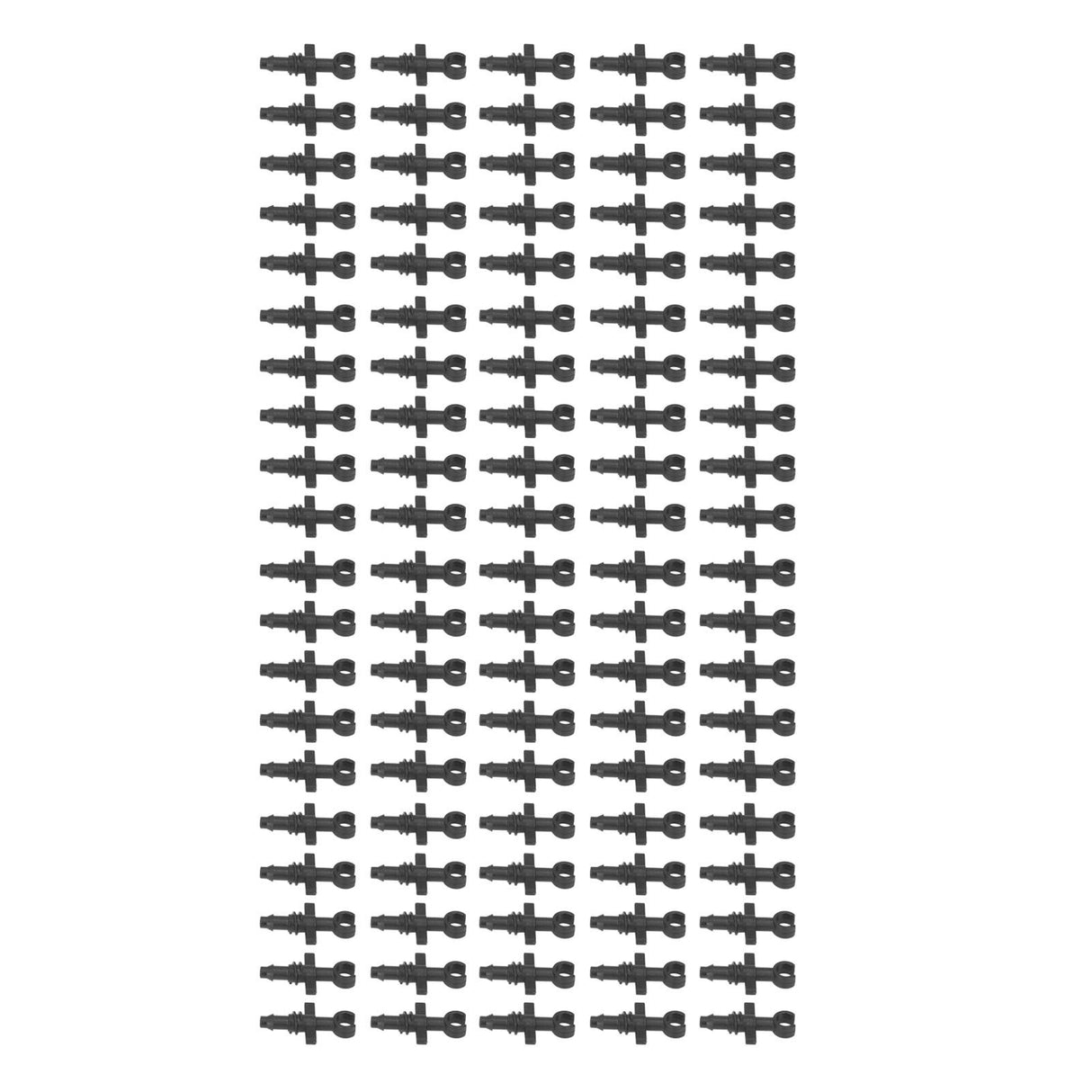 100Pcs 4/7mm Hose Micro Barbed End Plugs Irrigation Fitting Kit for Gardens Landscaping Lawns