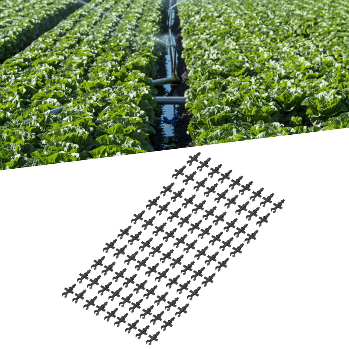 100Pcs 4/7mm Hose Micro Barbed End Plugs Irrigation Fitting Kit for Gardens Landscaping Lawns