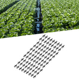 100Pcs 4/7mm Hose Micro Barbed End Plugs Irrigation Fitting Kit for Gardens Landscaping Lawns