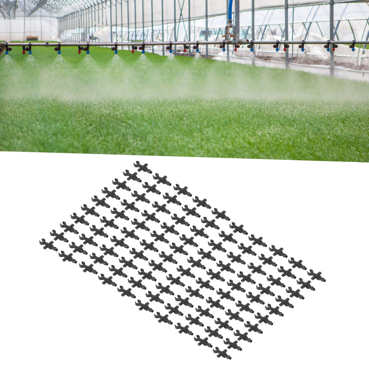 100Pcs 4/7mm Hose Micro Barbed End Plugs Irrigation Fitting Kit for Gardens Landscaping Lawns