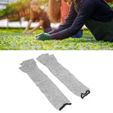 Arm Guard 45cm Tear Resistance Anti Cutting Level 5 Protection Safety Protective Sleeves for Garden Kitchen