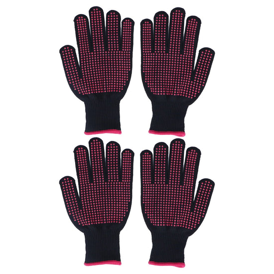2 Pairs Cut Resistant Gloves Kitchen Gardening Safety Protection Tool for Wood CarvingPink 25cm