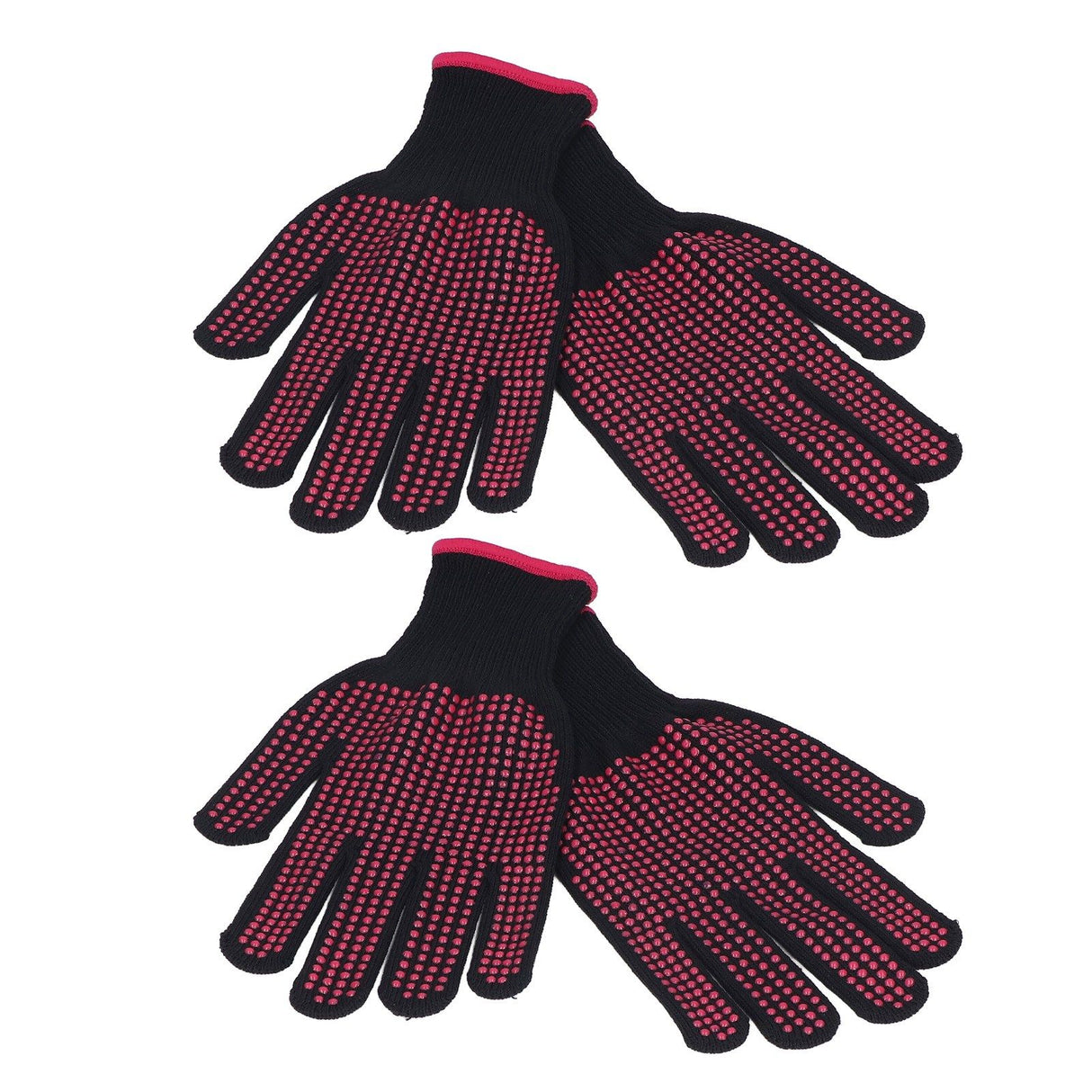 2 Pairs Cut Resistant Gloves Kitchen Gardening Safety Protection Tool for Wood CarvingPink 25cm