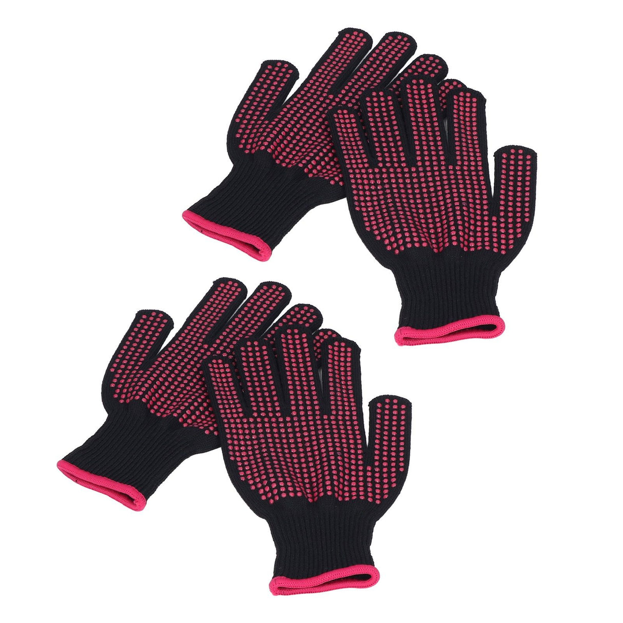 2 Pairs Cut Resistant Gloves Kitchen Gardening Safety Protection Tool for Wood CarvingPink 25cm