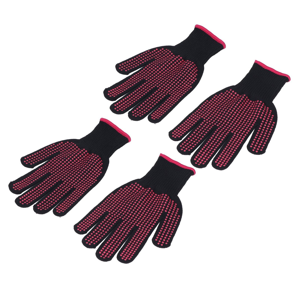 2 Pairs Cut Resistant Gloves Kitchen Gardening Safety Protection Tool for Wood CarvingPink 25cm