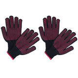 2 Pairs Cut Resistant Gloves Kitchen Gardening Safety Protection Tool for Wood CarvingPink 25cm