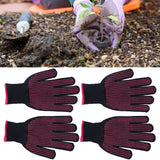 2 Pairs Cut Resistant Gloves Kitchen Gardening Safety Protection Tool for Wood CarvingPink 25cm - Extra Image