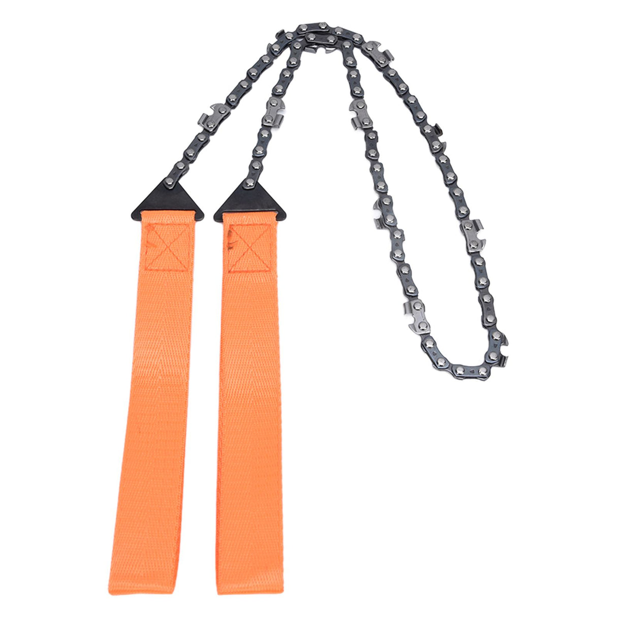 24 Inch Outdoor Pocket Chainsaw Survival Zipper Saw Hand Saw Chain Tool for Wood Cutting Orange