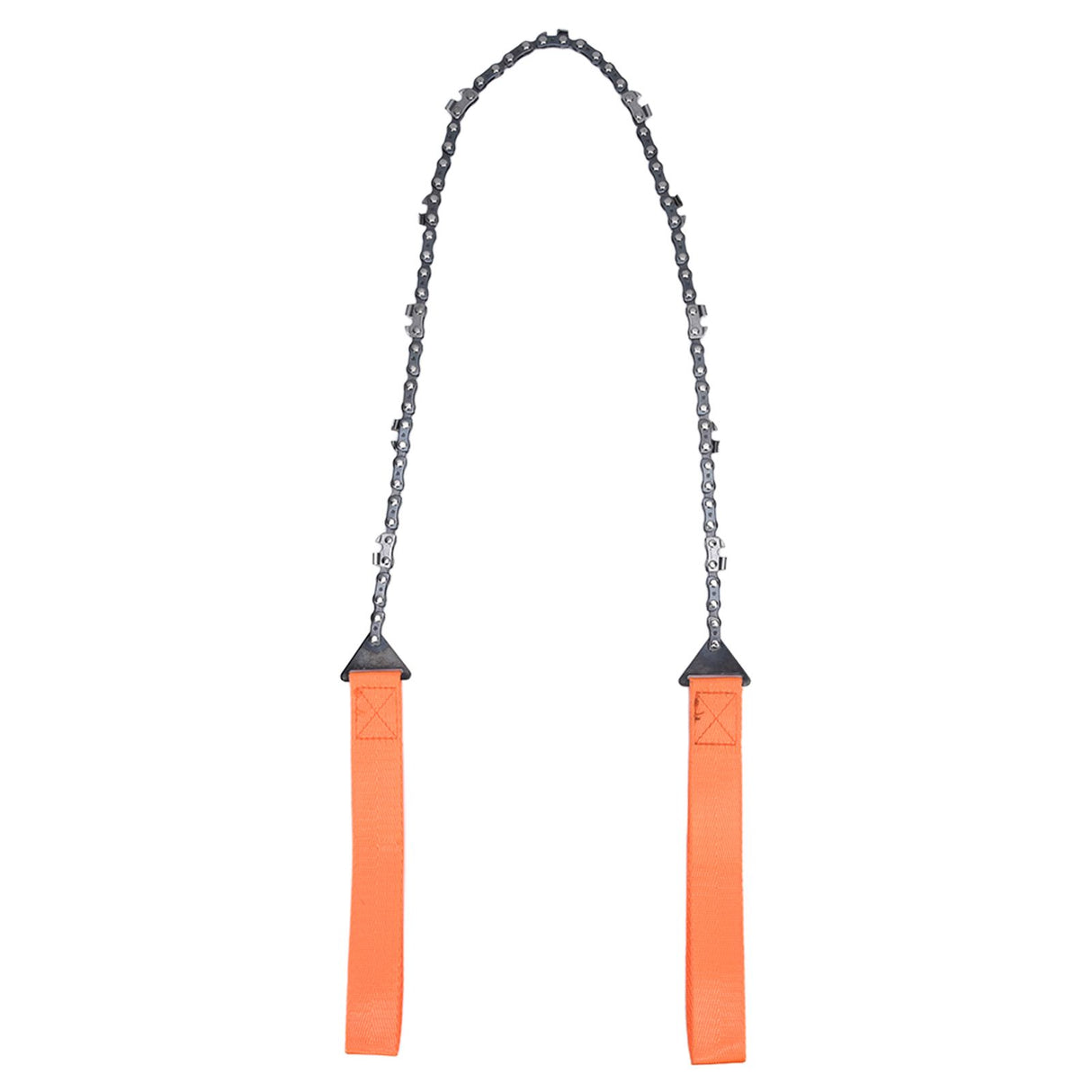 24 Inch Outdoor Pocket Chainsaw Survival Zipper Saw Hand Saw Chain Tool for Wood Cutting Orange