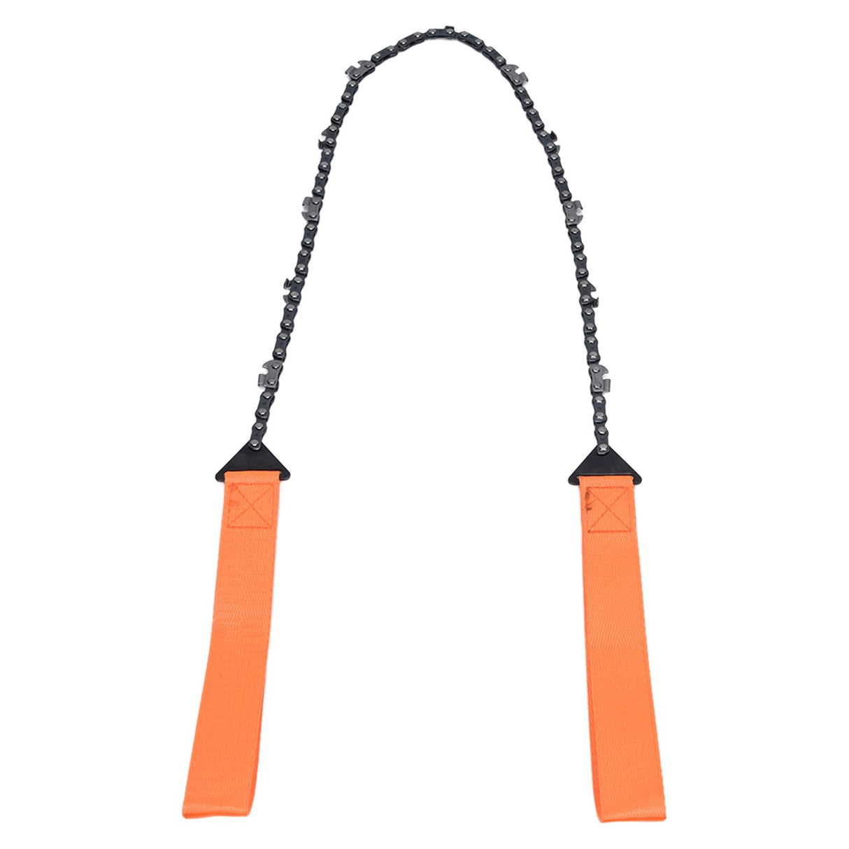 24 Inch Outdoor Pocket Chainsaw Survival Zipper Saw Hand Saw Chain Tool for Wood Cutting Orange
