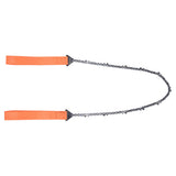 24 Inch Outdoor Pocket Chainsaw Survival Zipper Saw Hand Saw Chain Tool for Wood Cutting Orange - Extra Image