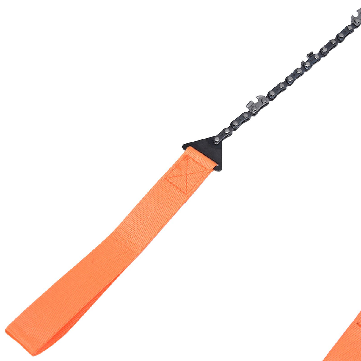 24 Inch Outdoor Pocket Chainsaw Survival Zipper Saw Hand Saw Chain Tool for Wood Cutting Orange