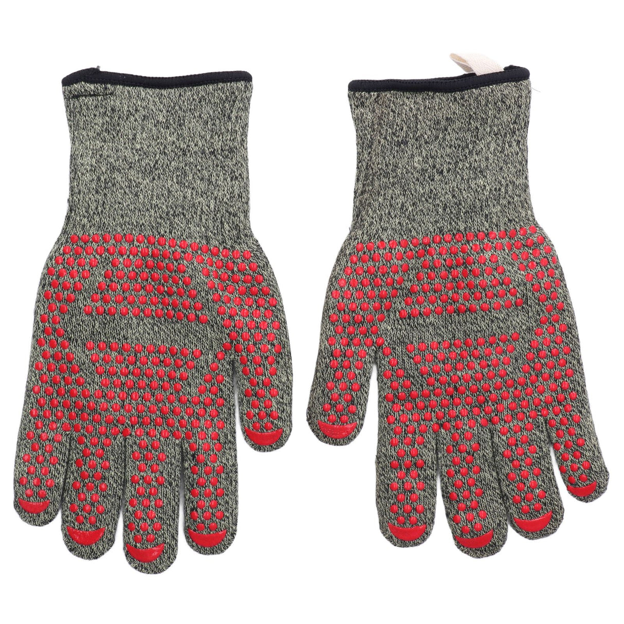 Heat Resistant Gloves Aramid Silicone Cotton BBQ Grill Oven Mitts 500℃ High Temperature Resistance 30cm