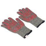 Heat Resistant Gloves Aramid Silicone Cotton BBQ Grill Oven Mitts 500℃ High Temperature Resistance 30cm - Side View