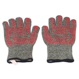 Heat Resistant Gloves Aramid Silicone Cotton BBQ Grill Oven Mitts 500℃ High Temperature Resistance 30cm