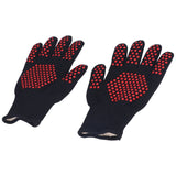 Heat Resistant Gloves 25cm Separate Fingers Hot Proof Mitts Cooking Tool for BBQ Welding