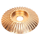 Grinding Wheel High Carbon Steel Saw Disc Quick Clearing Wear Resistant Curved Gold Woodworking Grinder Disc