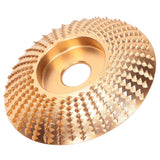 Grinding Wheel High Carbon Steel Saw Disc Quick Clearing Wear Resistant Curved Gold Woodworking Grinder Disc