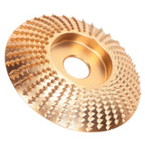 Grinding Wheel High Carbon Steel Saw Disc Quick Clearing Wear Resistant Curved Gold Woodworking Grinder Disc