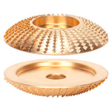 Grinding Wheel High Carbon Steel Saw Disc Quick Clearing Wear Resistant Curved Gold Woodworking Grinder Disc