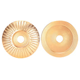 Grinding Wheel High Carbon Steel Saw Disc Quick Clearing Wear Resistant Curved Gold Woodworking Grinder Disc