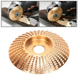 Grinding Wheel High Carbon Steel Saw Disc Quick Clearing Wear Resistant Curved Gold Woodworking Grinder Disc