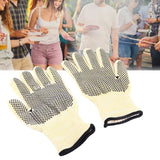 BBQ Grill Gloves 800℃ Heat Resistant Insulating Open Fire Proof Professional for Firepit Oven