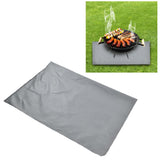 Fire Pit Mat Grill Fireproof Pad Deck Fire Protector 100x150cm for BBQ Terrace Lawn Patio - Extra Image