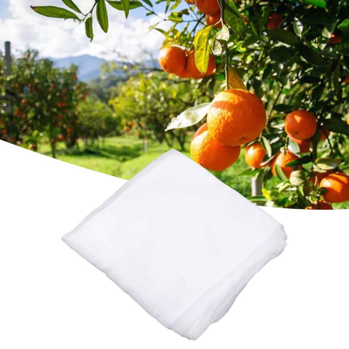 Plant Net Cover White Polyethylene 3x3 Meters Waterproof Good Permeability Breathability Bird Barrier Netting Mesh