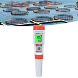 PH Tester 4 in 1 Portable Automatic Recognition Temperature Compensation Accurate Widely Used EC Meter for PH EC SALT - Extra Image