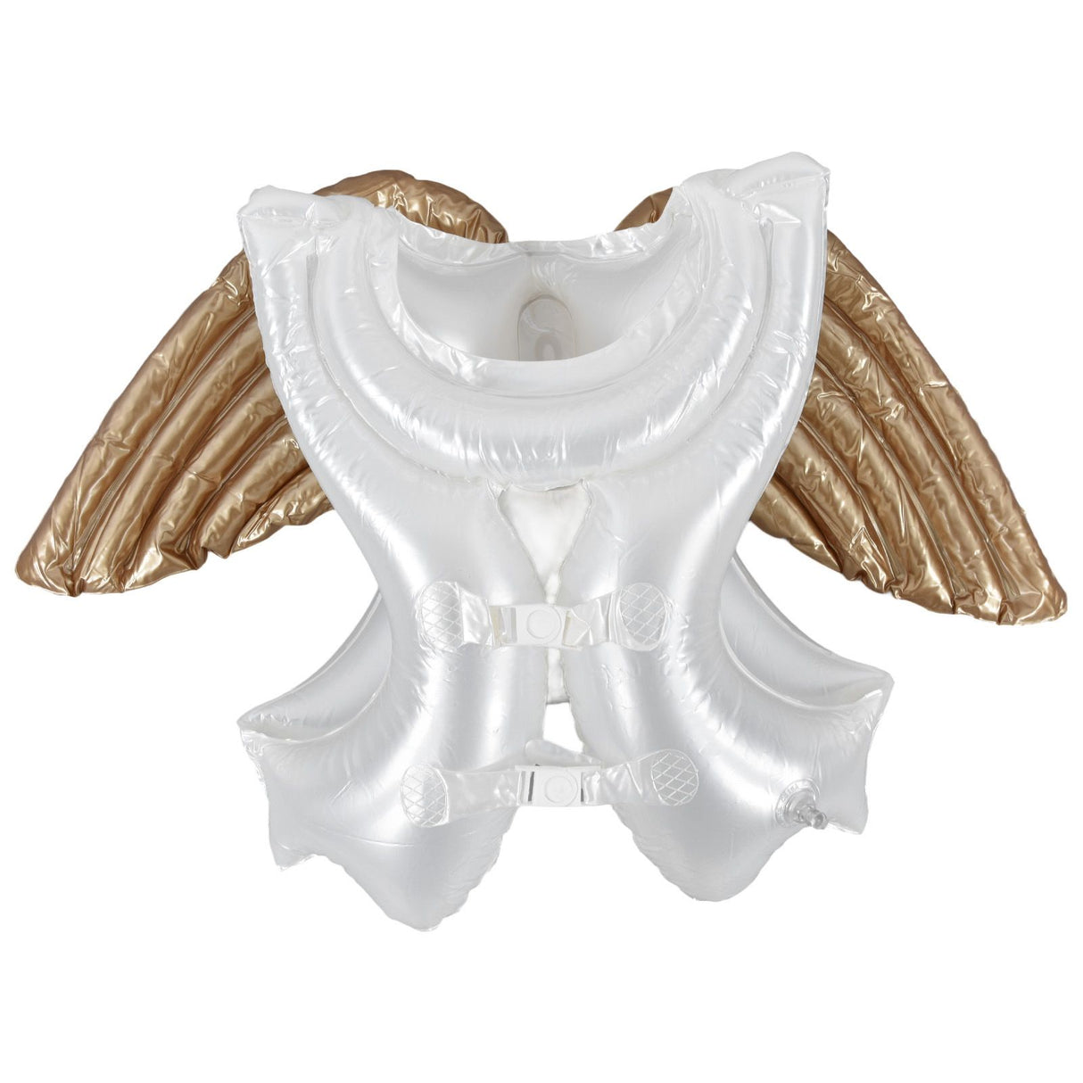 Inflatable Swim Vest Angel Wing Appearance Thickening Environmentally PVC Swimming Jacket for 4‑10 Years Old Child