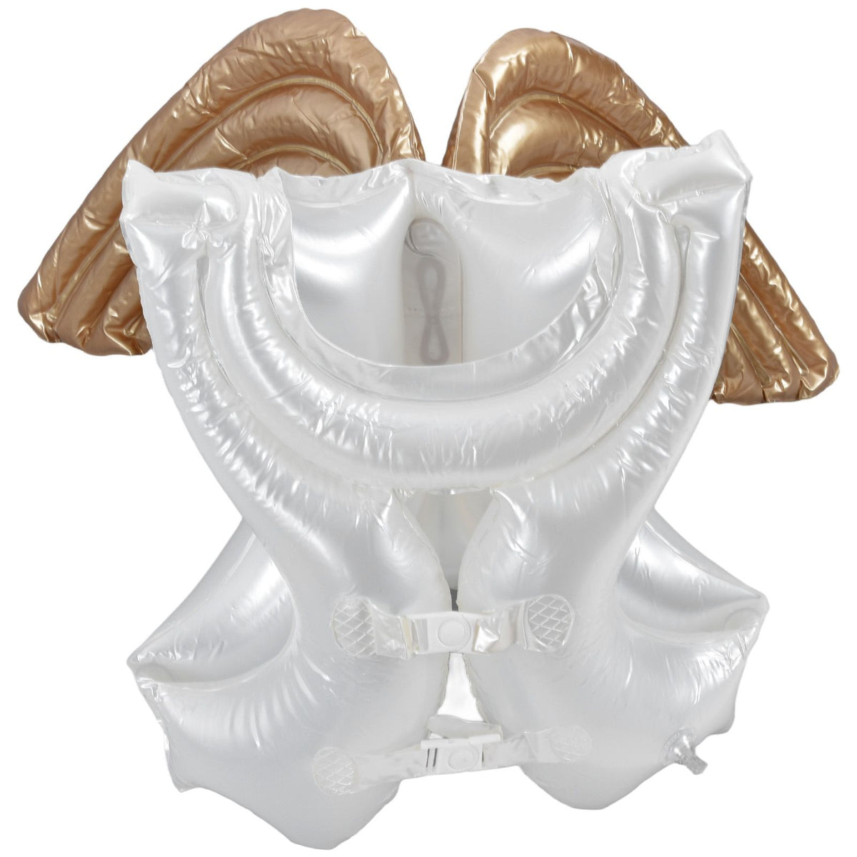 Inflatable Swim Vest Angel Wing Appearance Thickening Environmentally PVC Swimming Jacket for 4‑10 Years Old Child
